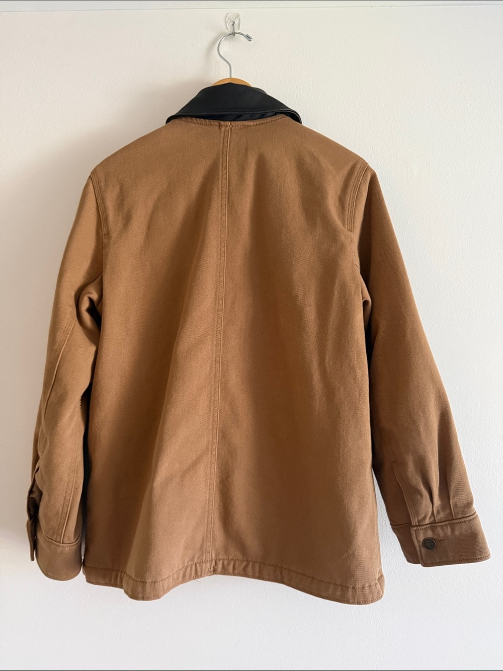 Like New Abercrombie Mid-Length Twill Workwear Barn Jacket in Toasted Taupe S - Picture 4 of 5